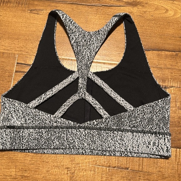 Lululemon 8 women's circuit breaker bra power spray jacquard run yoga cups - Picture 4 of 6